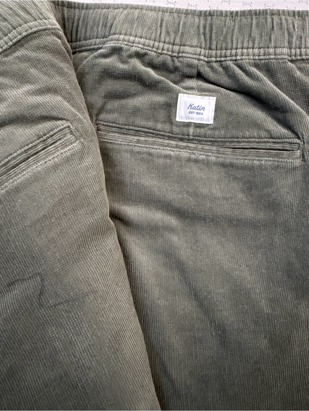 Katin Men’s Olive Green Corduroy Pants xxl